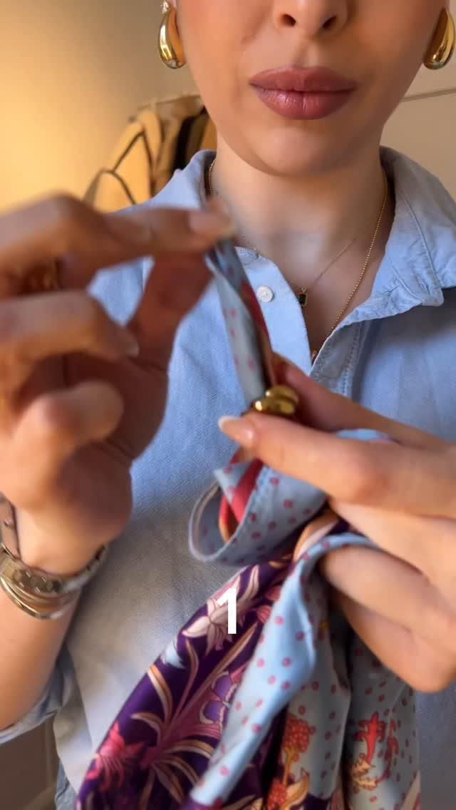 4 maneras chic de usar tus pañuelos✨👌🏻Cuál te gustó más? Gua