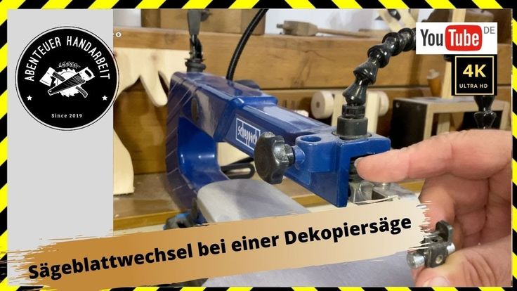 Scheppach Dekopiersägeblattwechsel. So einfach geht das! 4K