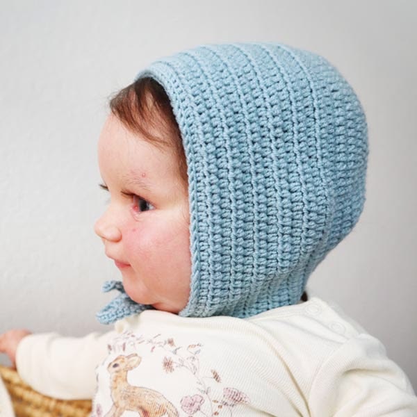 Crochet pattern for adorable, soft and comfortable Baby Bonn