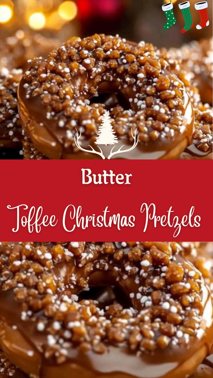 These Butter Toffee Christmas Pretzels are the ultimate fest