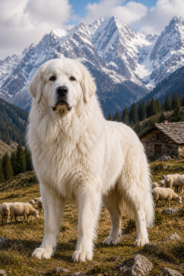 Majestic, gentle, and powerful — the Great Pyrenees looks ab
