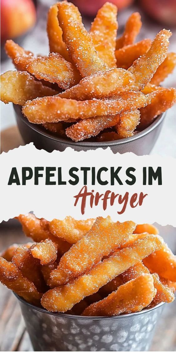 Diese Apfelsticks aus dem Airfryer sind der perfekte Snack f