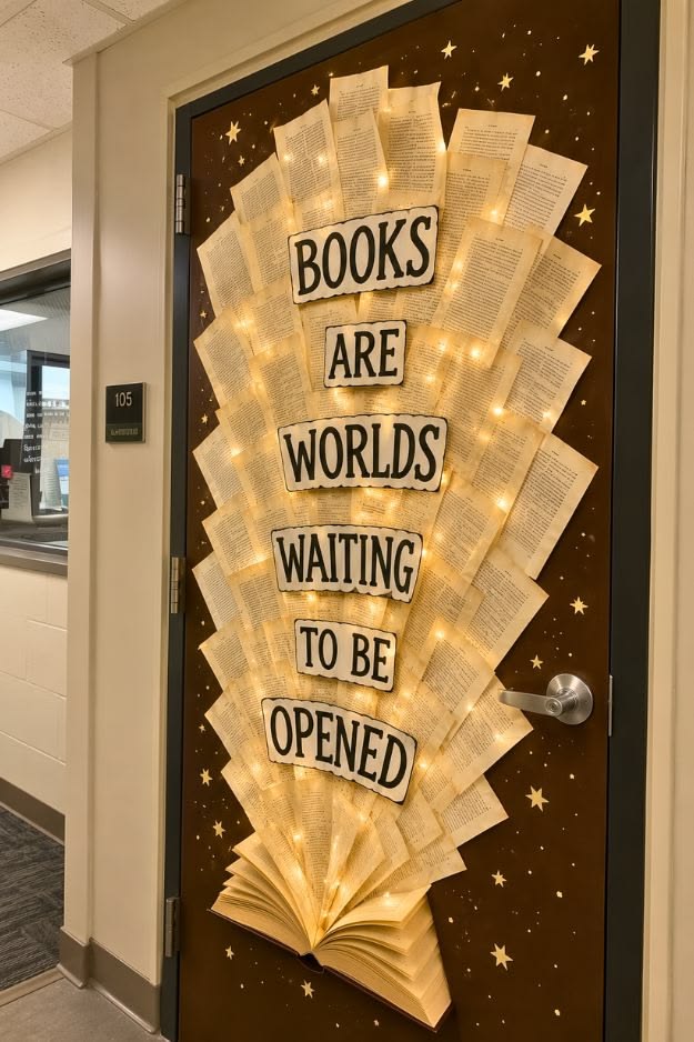 Book Theme Classroom Door Decorations That Make Reading Feel