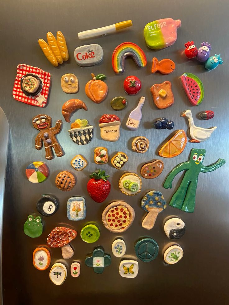 #clay #magnets #airdryclay #craft #claymagnet