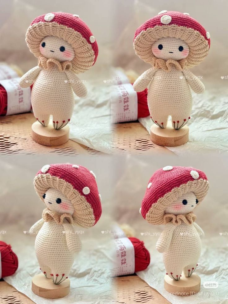 Crochet mushroom amigurumi #amigurumi #crochet