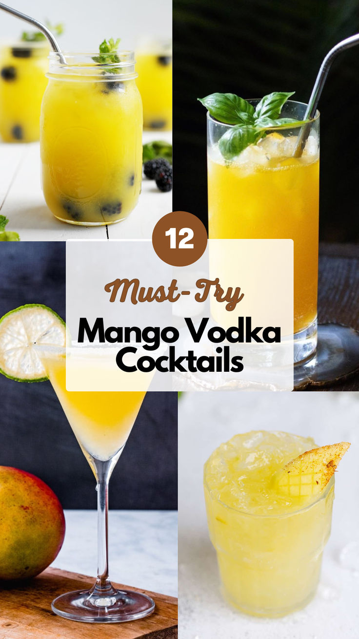 Mango vodka cocktails are a delightful fusion of tropical sw
