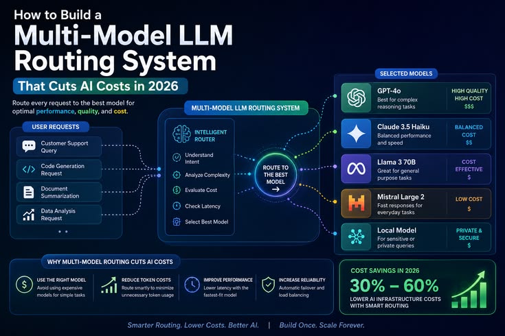 Learn how to build a Multi-Model LLM Routing System that red