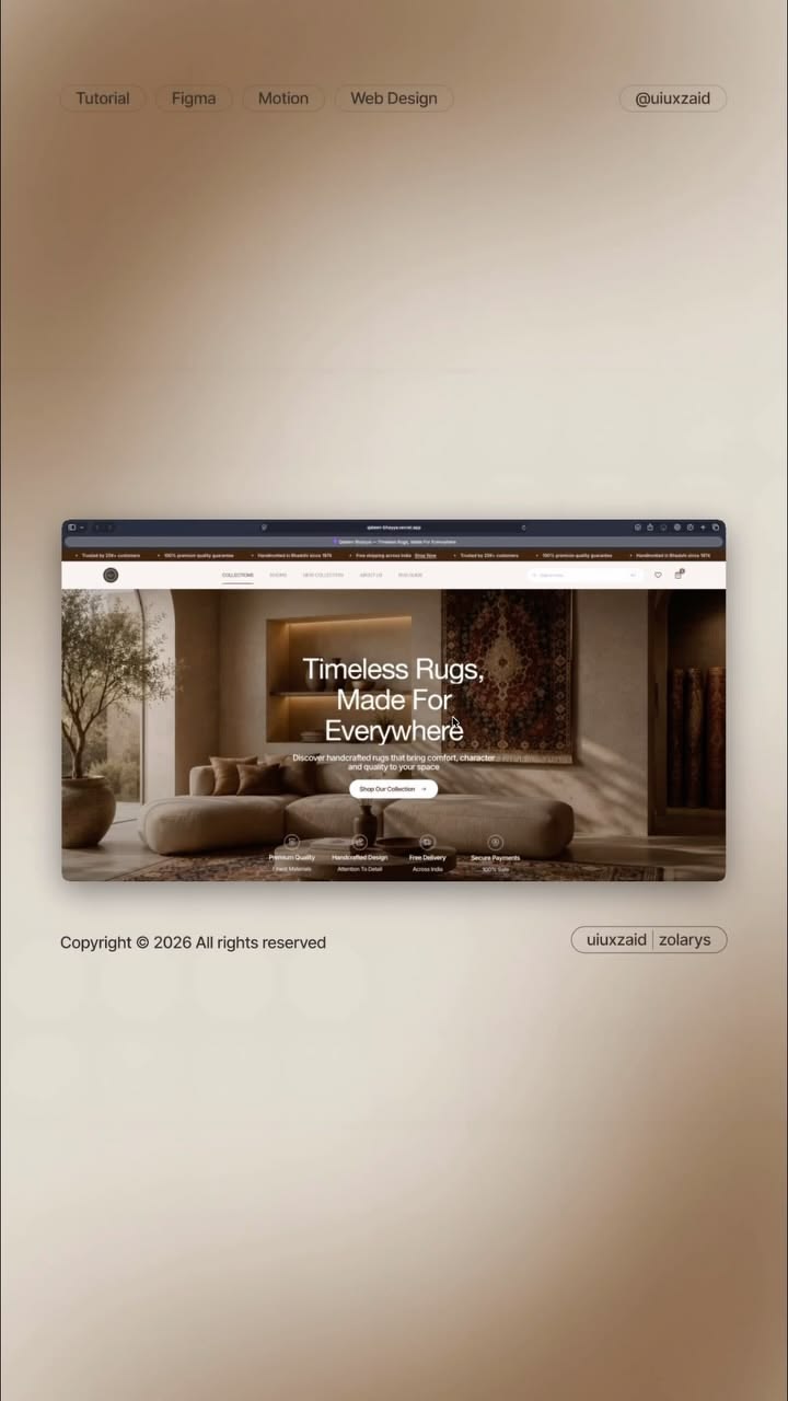 What if @qaleenbhaiyya website felt as premium as their carp