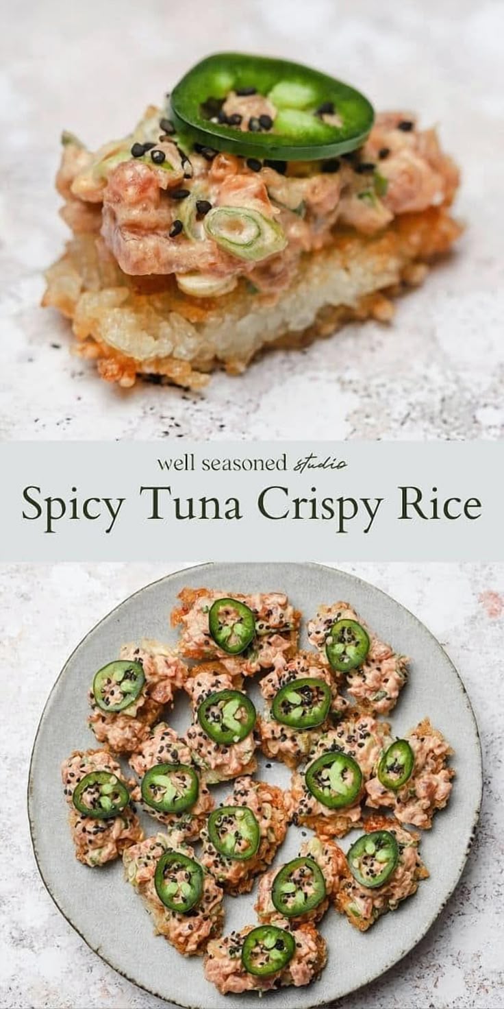 Indulge in a culinary adventure with this Spicy Tuna Crispy 