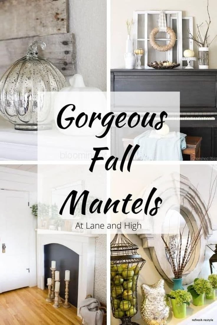 Today I am sharing my favorite Fall Mantel Decor Ideas.  The