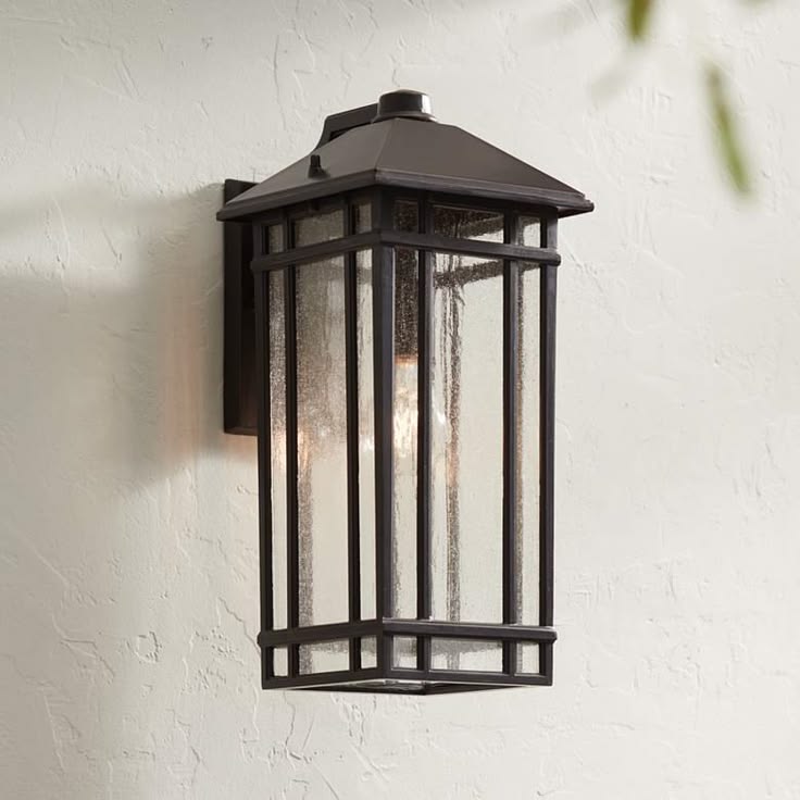 Bronze Craftsman Outdoor Porch Light Wall Sconce - #20104 | 