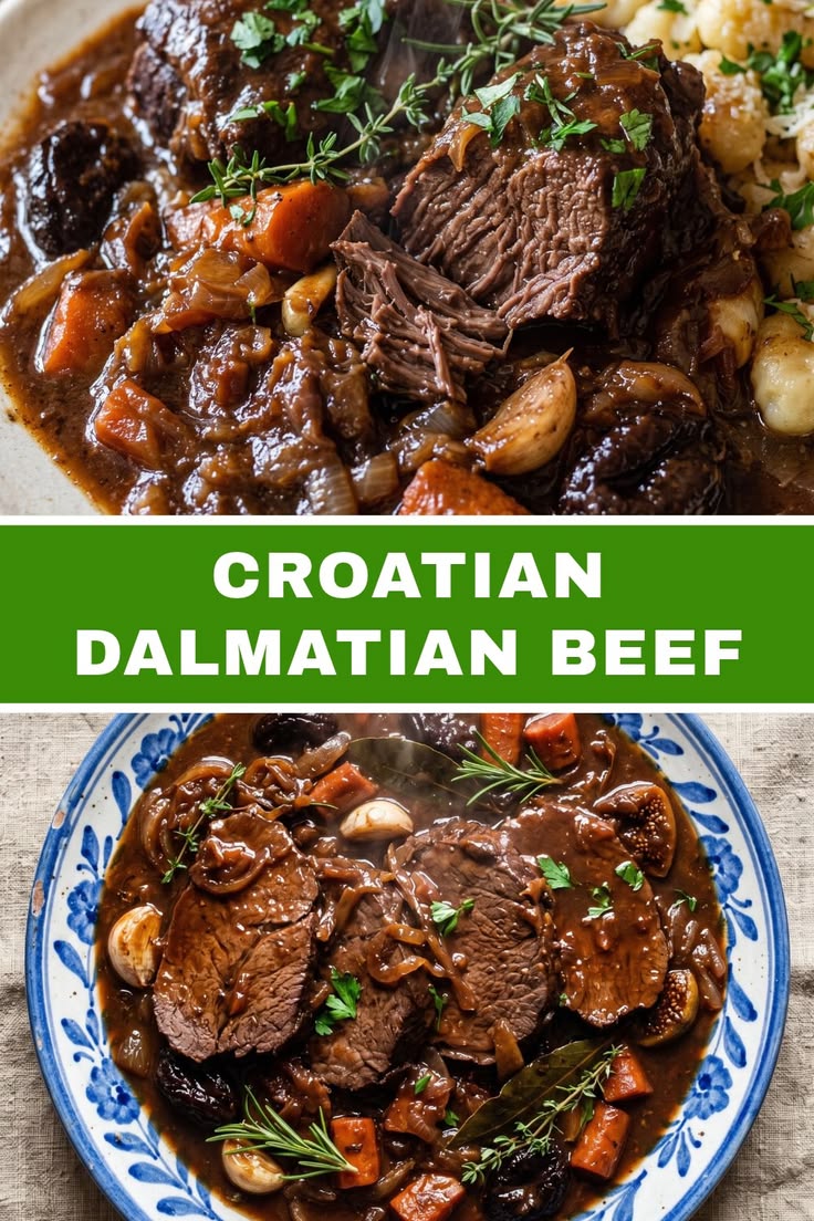 Discover Croatian Pašticada, a traditional Dalmatian slow-co