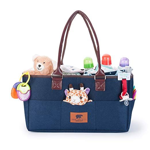 Baby Diaper Caddy Organizer - Extra Large Car Caddy Diaper O
