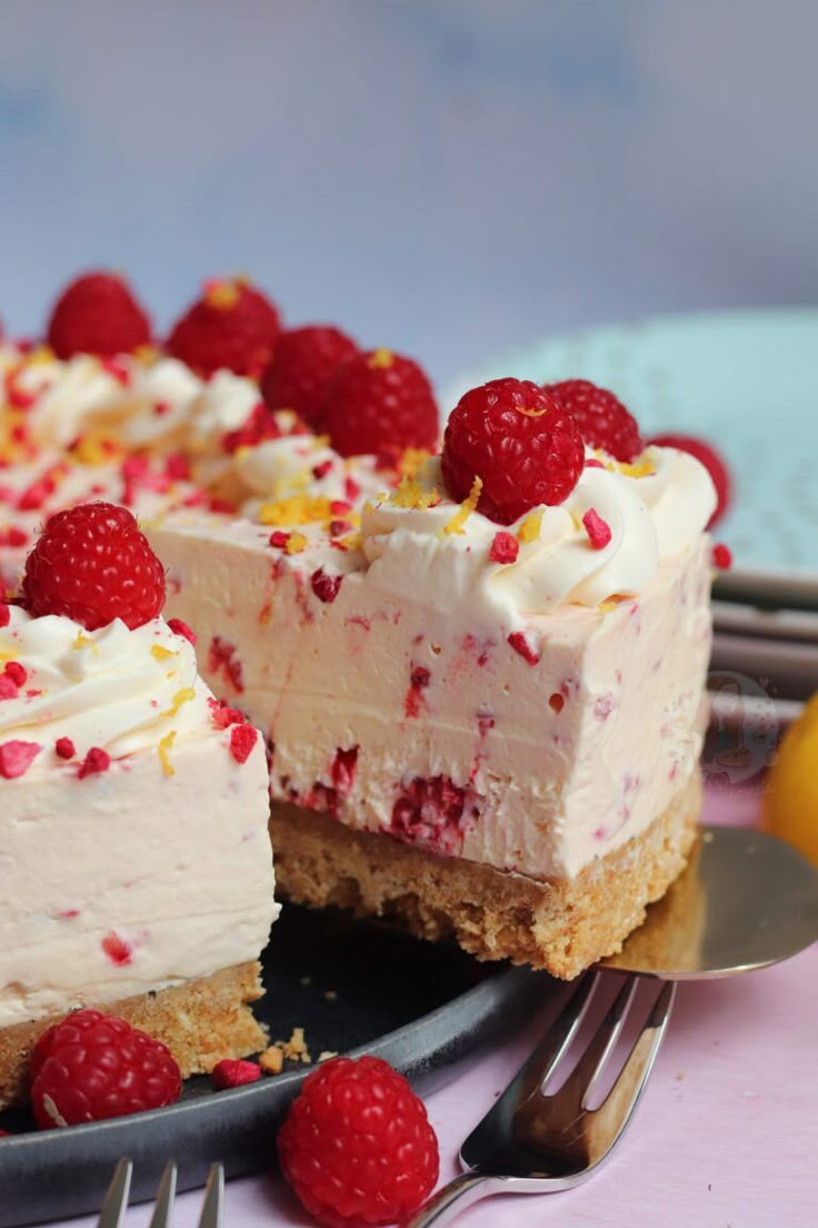 Lemon Raspberry Cheesecake! - Jane's Patisserie