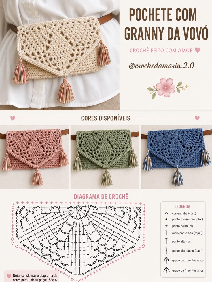 🎉 SUPER COMBO 2026 – 300 RECEITAS DE BOLSAS! 👜✨  Aprenda a c