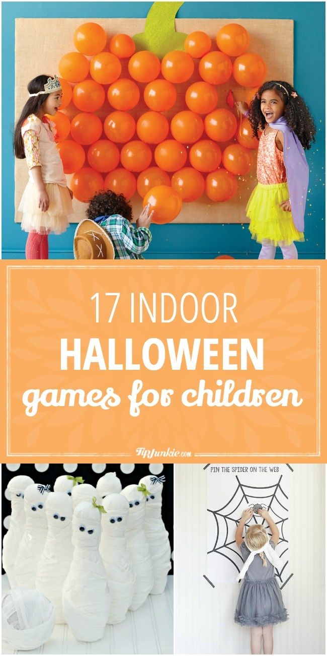17 Indoor Halloween Games for Children: Tin Can bowling and 