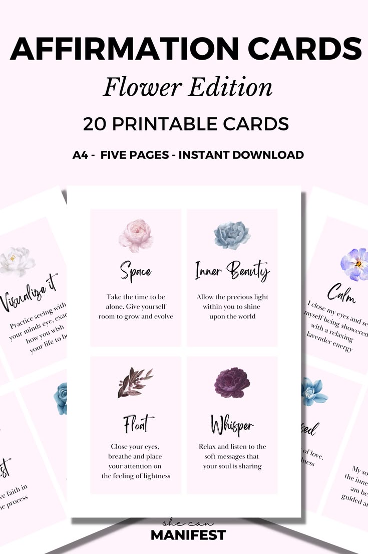 Boost your confidence every day with these free printable af