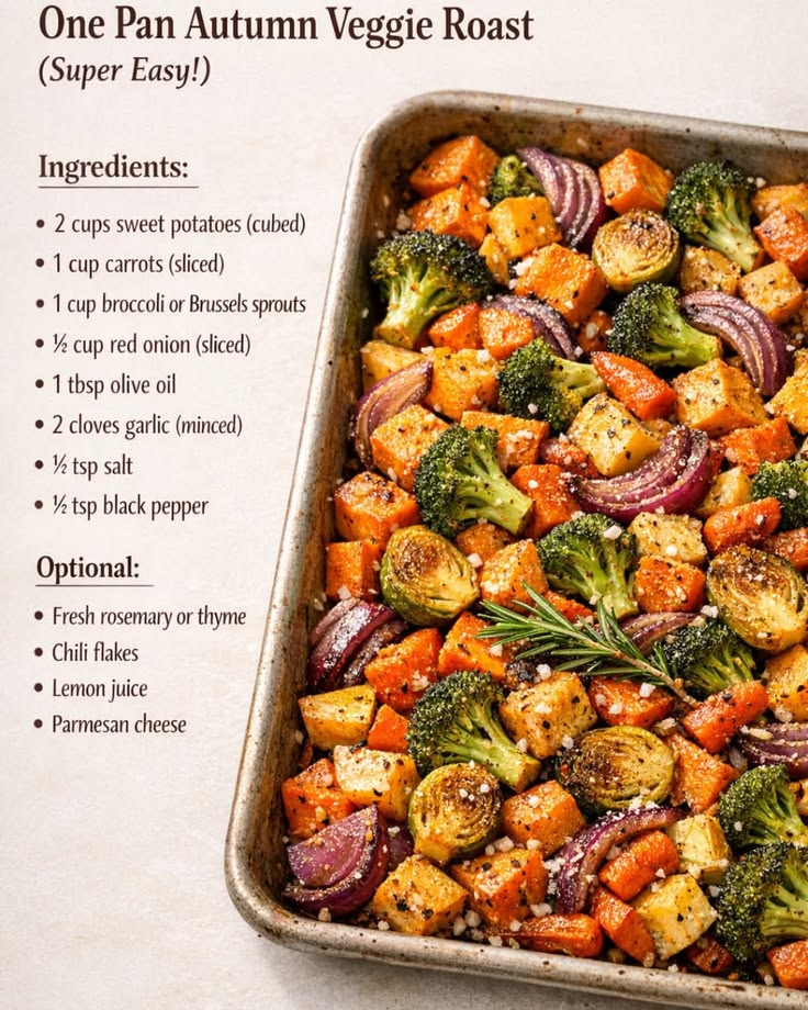 Quickly - One Pan Autumn Veggie Roast (Super Easy!)  Ingredi