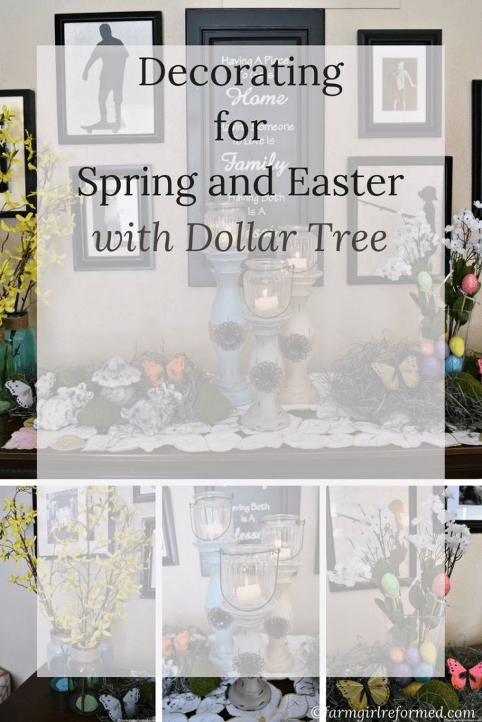 Decorating for Spring and Easter with Dollar Tree