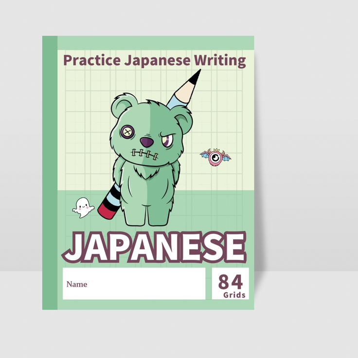 Explore Japanese writing with our "Creepy Goth Kawaii Practi