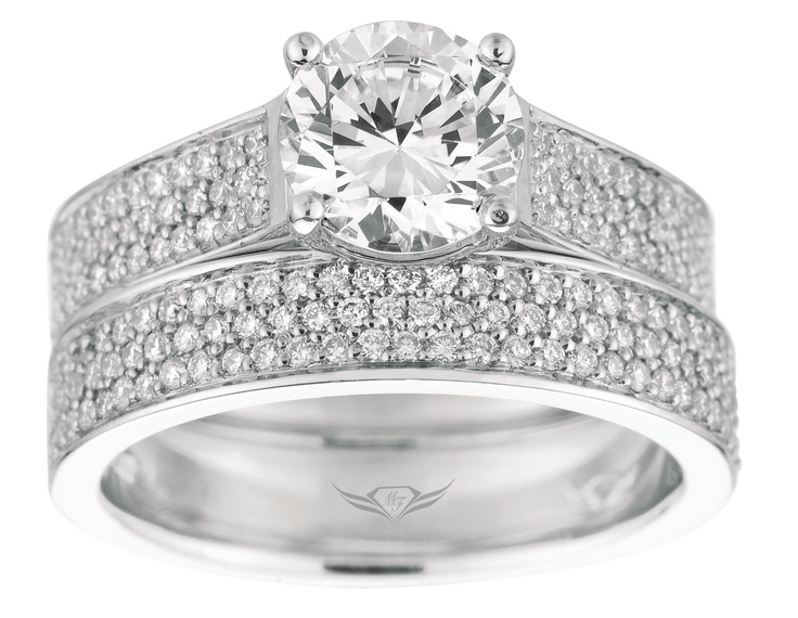 Martin Flyer Engagement and Wedding Ring, available at G. Th