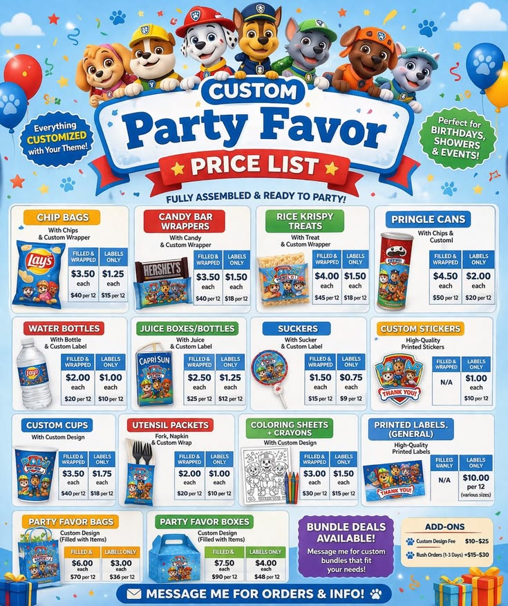 Party favors!!!
