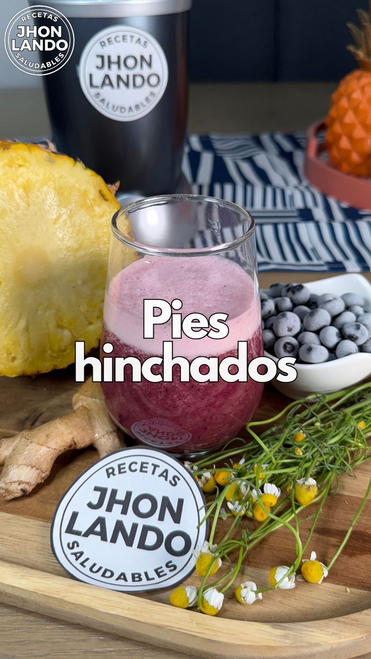 Una receta de licuado de arándanos azules para los pies hinc