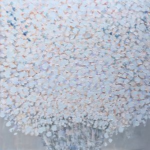Hydrangea lV, 48"x48", by Kim Romero // Romanoff Elements