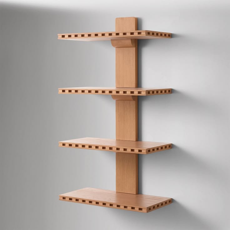 Pierce & Ward Notch Floating Wood Bookshelf (25") | West Elm