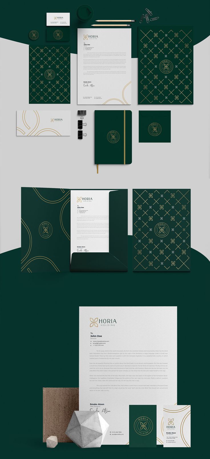HORIA Holding Branding Design 2020 on Behance