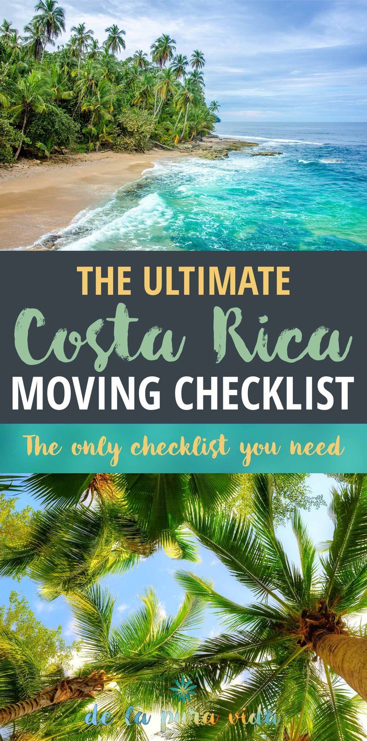 The ultimate interactive Costa Rica moving checklist. Great 