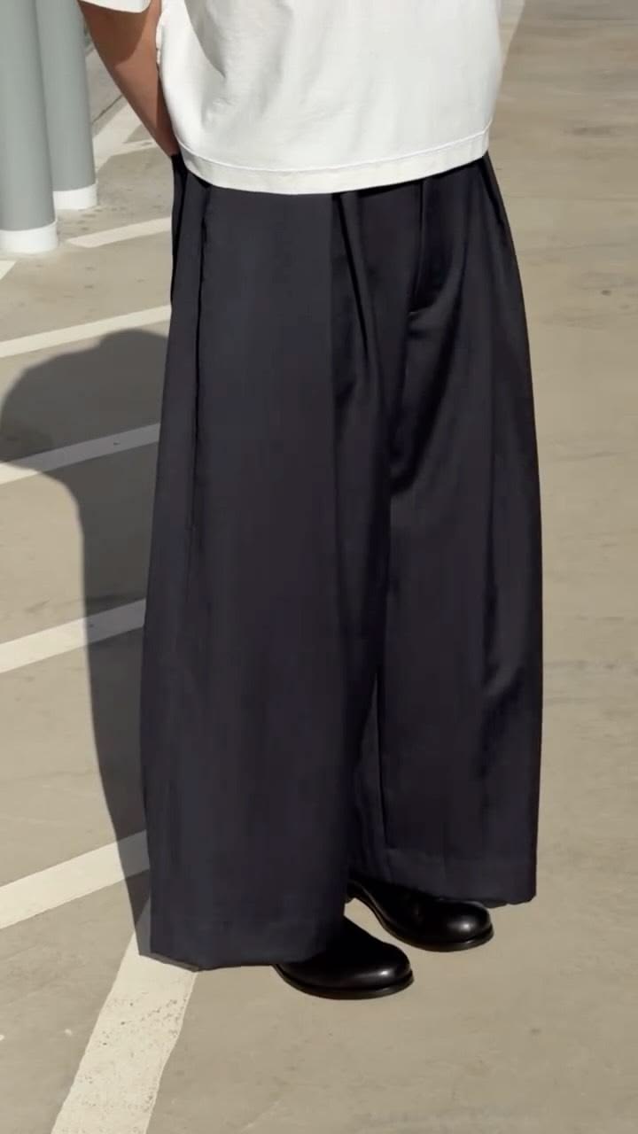 [ Silo ] Merino Wool Trouser / Crafted from a deadstock herr