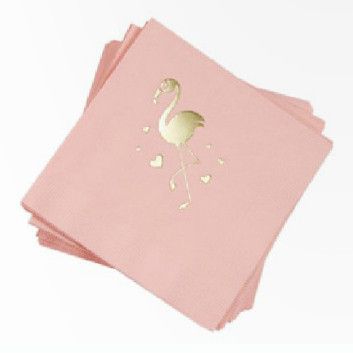 Flamingo Napkins, Pink & Gold – Shop Sweet Lulu