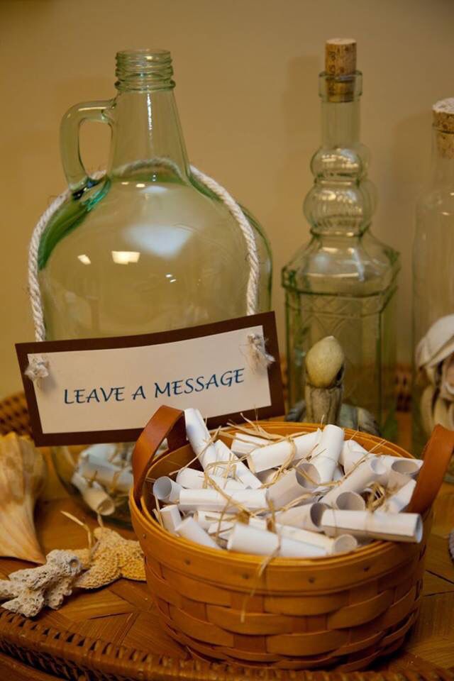 Outdoor or beach theme wedding.