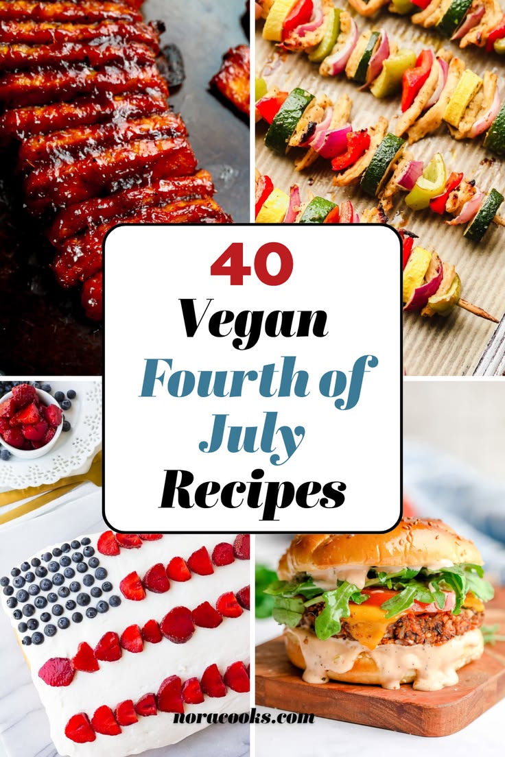 This round-up of 40 Vegan 4th of July Recipes has everything