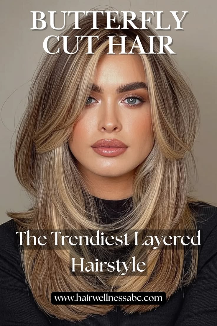 Butterfly layers create instant volume at the crown and soft