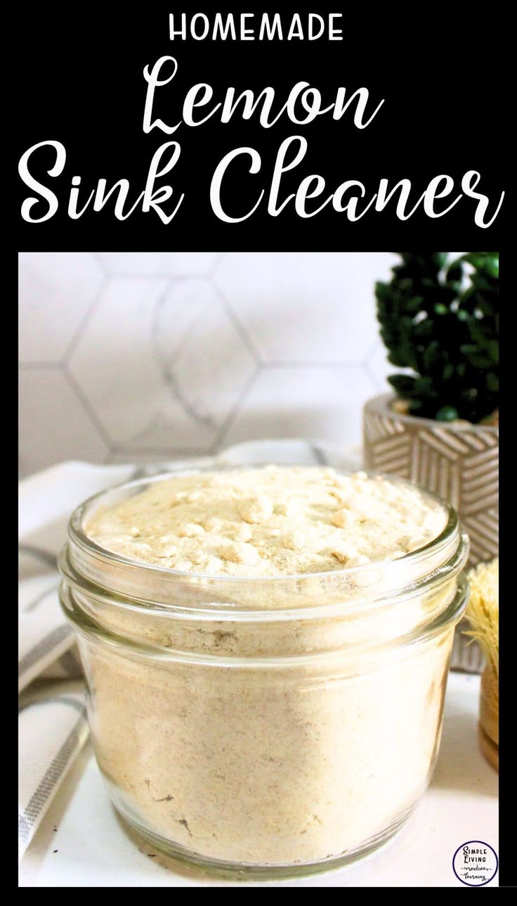 This homemade lemon sink cleaner is an eco-friendly way to s