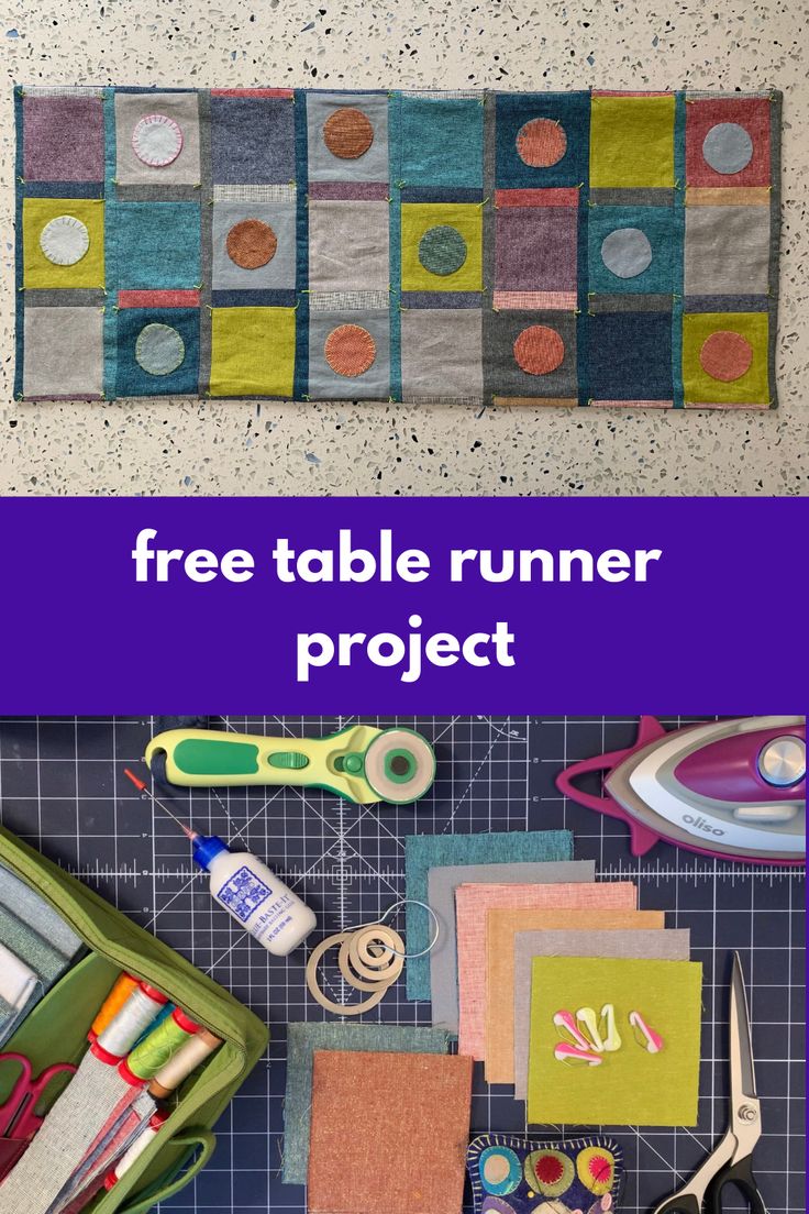 Download our free Circle Table Runner project (with YouTube 