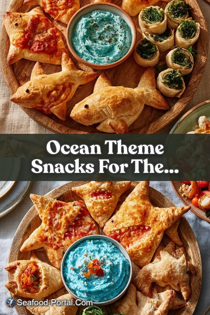 Get the kids involved with these shark themed party treats. 