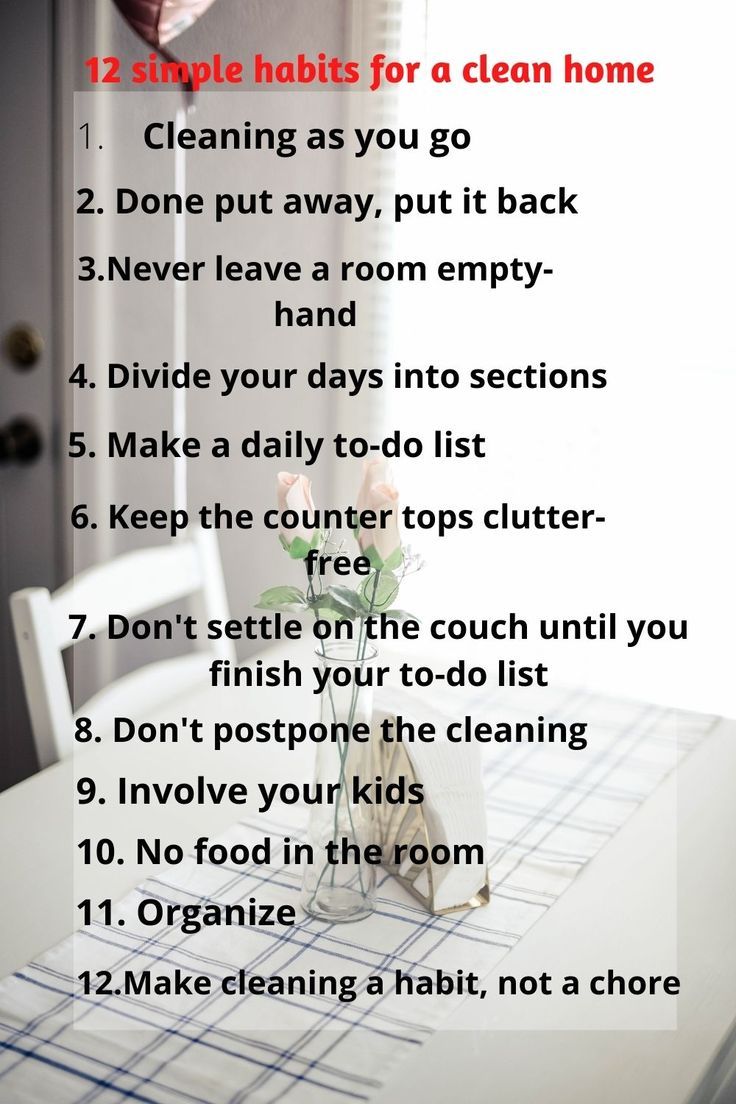 These 12 habits can surely help you in keeping your house cl
