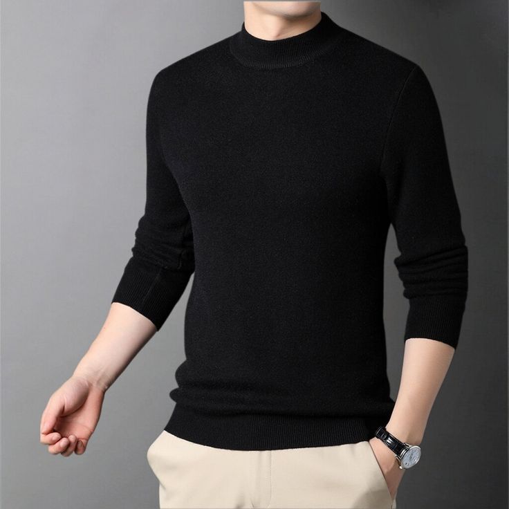 O Suéter Masculino Slim Tricot Basic é o segredo para compor