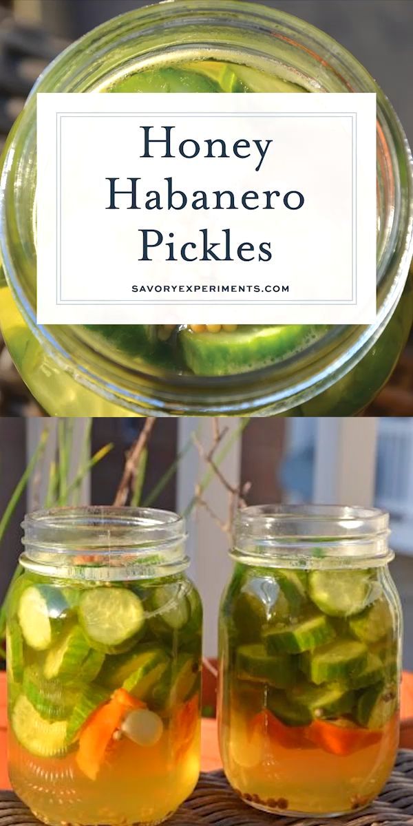 Honey Habanero Pickles are the best of both worlds, spicy an