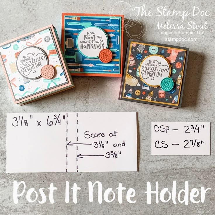 Post It Note Holder Tutorial