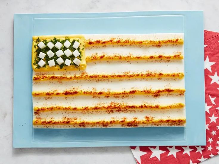 Deviled Egg American Flag Recipe | Food Network Kitchen | Fo