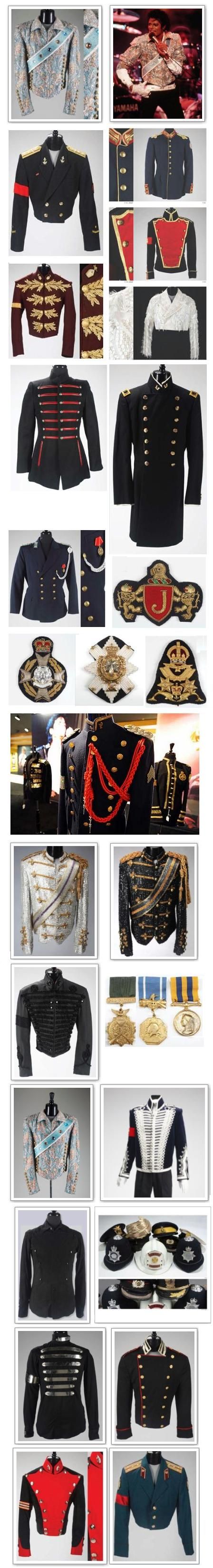 Michael Jackson's military jackets.