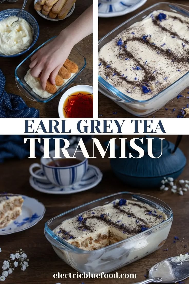 Earl Grey Tiramisu *TEAramisu* • Electric Blue Food