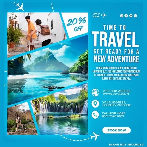 Get your travel agency noticed with this free PSD template f