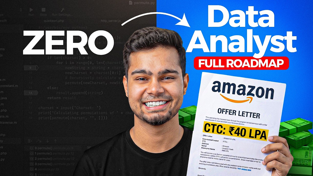 Data Analyst Roadmap 2026 | SQL, Python, Excel & AI