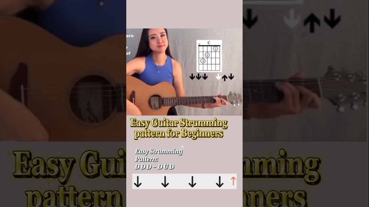 Easy Guitar Strumming Pattern for beginners