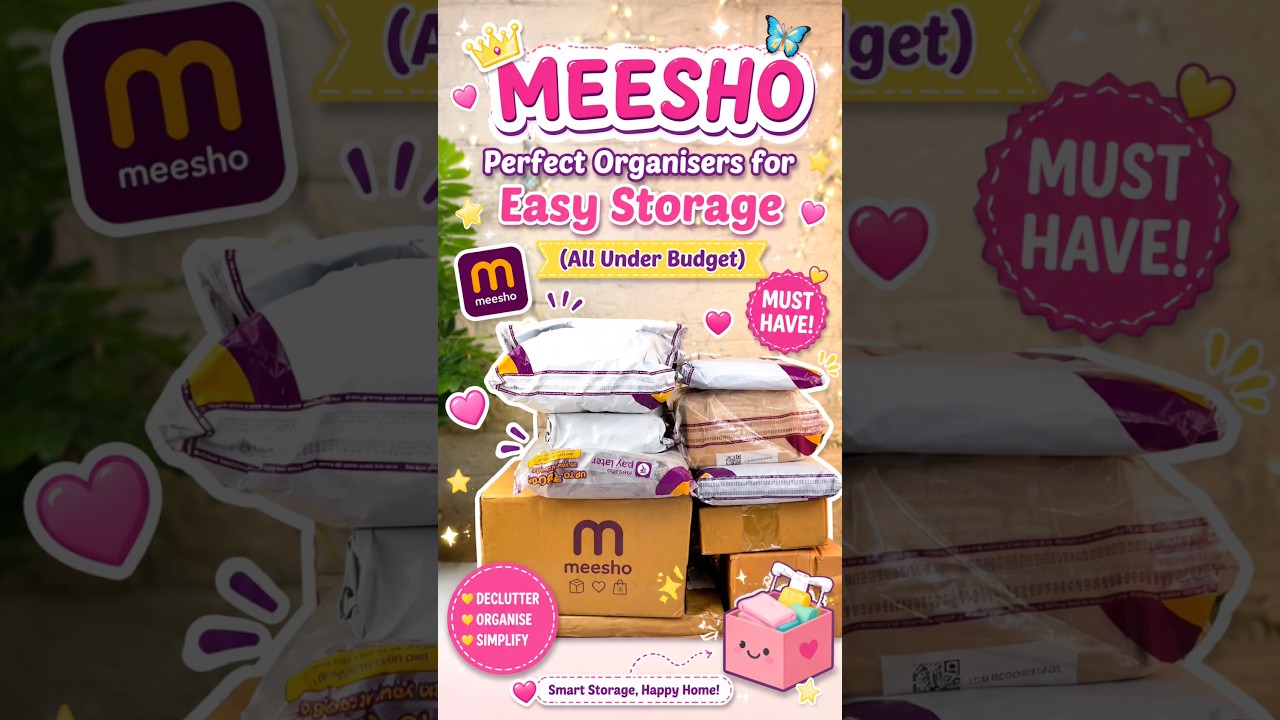MEESHO Perfect Organisers for Easy Storage ~ Meesho Haul #meesho #organisers #shorts #viralvideo